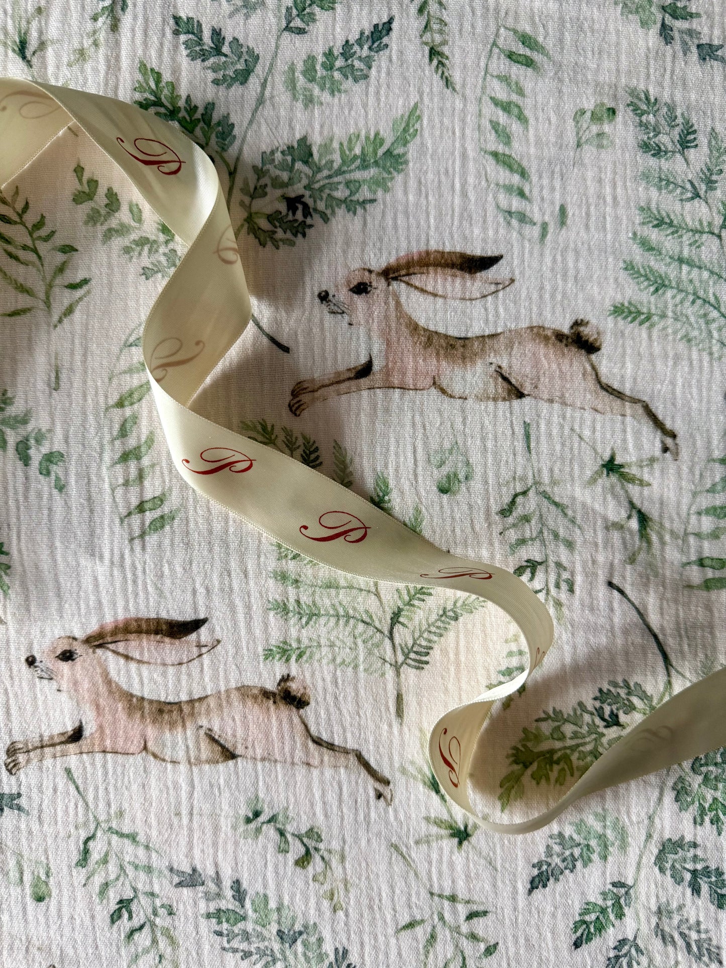 Fern & Bunny Cotton Muslins with Gift Box